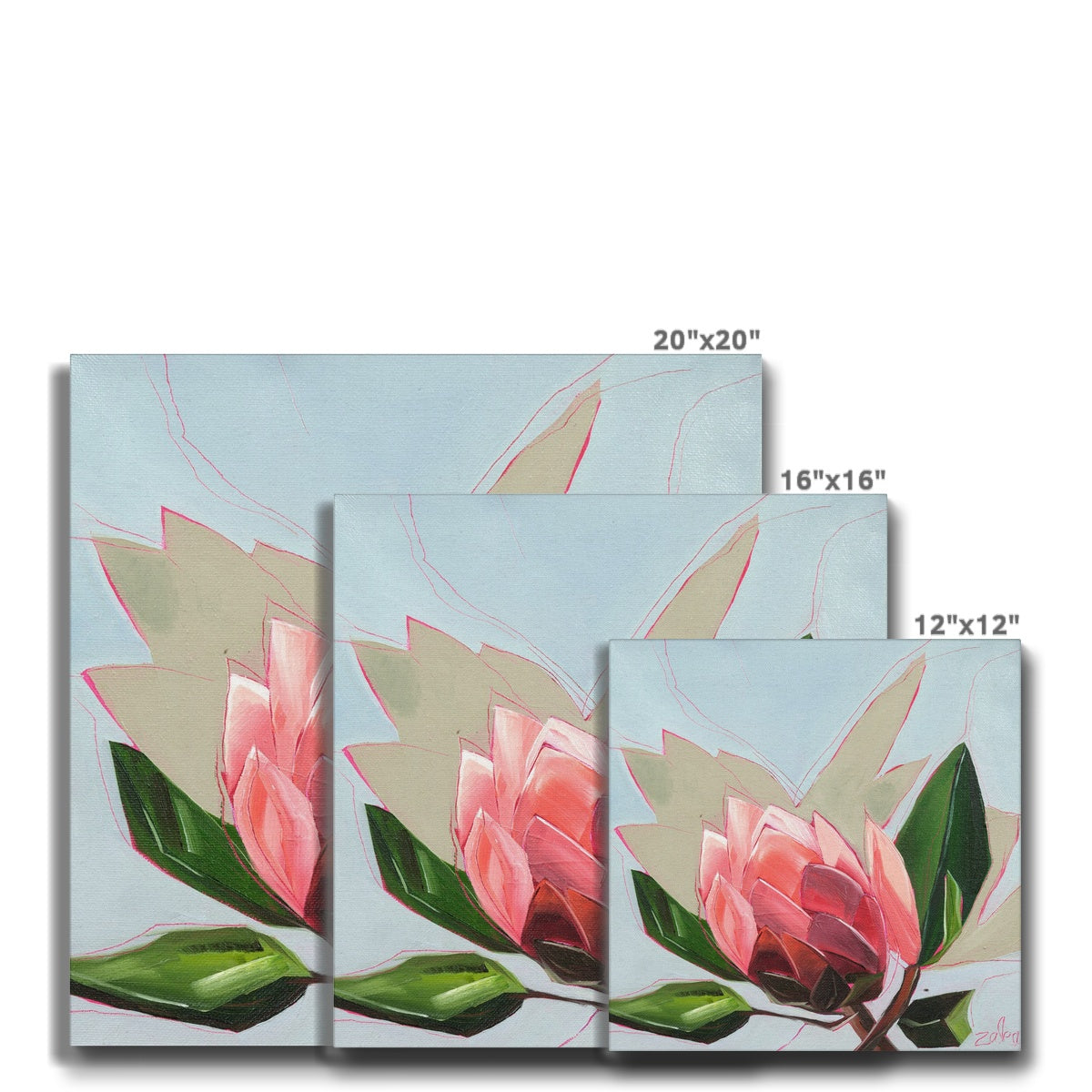 Canvas Print - Blushing Whispers 1